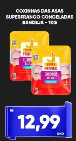 Tatico Coxinhas das asas superfrango congeladas bandeja oferta