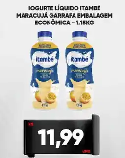 Tatico Iogurte líquido itambé maracujá garrafa embalagem econômica oferta