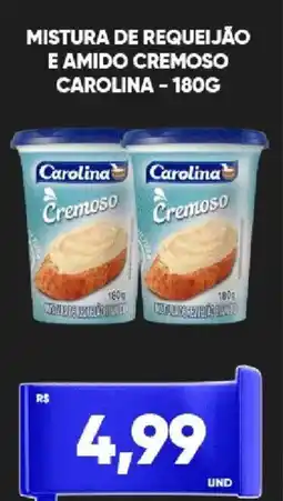 Tatico Mistura de requeijão e amido cremoso carolina oferta