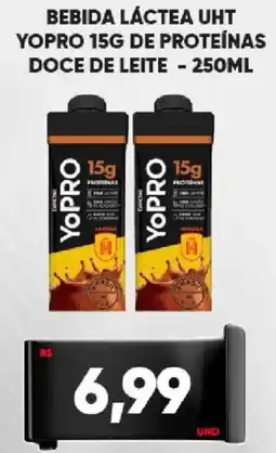 Tatico Bebida láctea uht yopro 15g de proteínas doce de leite oferta
