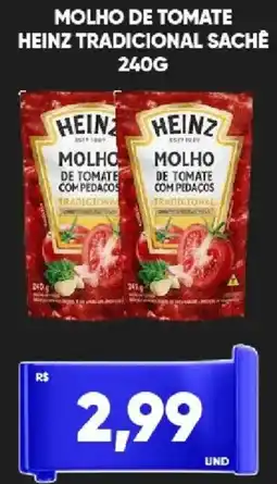 Tatico Molho de tomate heinz tradicional sachê oferta