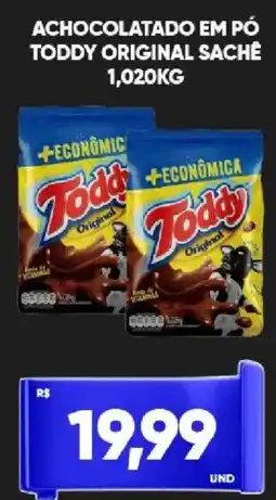 Tatico Achocolatado em pó toddy original sachê oferta