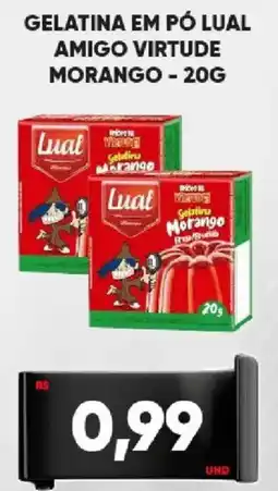 Tatico Gelatina em pó lual amigo virtude morango oferta