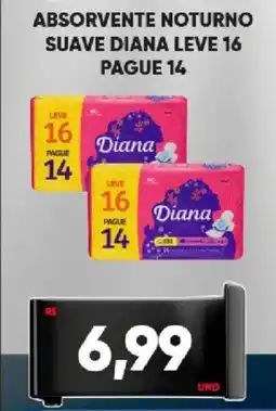 Tatico Absorvente noturno suave diana oferta