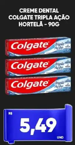 Tatico Creme dental colgate tripla ação hortela oferta
