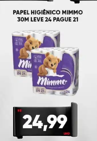 Tatico Papel higiênico mimmo 30m oferta