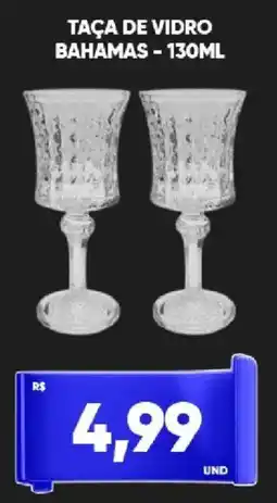 Tatico Taça de vidro bahamas oferta