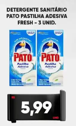 Tatico Detergente sanitário pato pastilha adesiva fresh - 3 unid. oferta