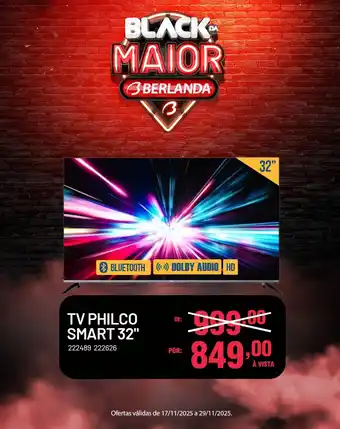 Berlanda Tv philco smart 32" oferta