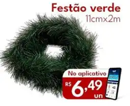 Supermercados Baklizi Festão verde oferta