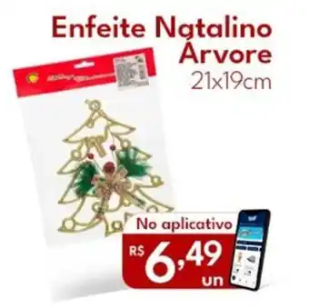 Supermercados Baklizi Enfeite Natalino Árvore oferta