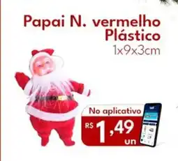 Supermercados Baklizi Papai N. vermelho Plástico oferta