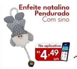 Supermercados Baklizi Enfeite natalino Pendurado Com sino oferta