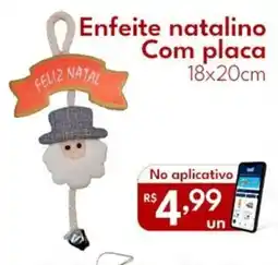 Supermercados Baklizi Enfeite natalino Com placa oferta