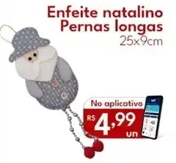 Supermercados Baklizi Enfeite natalino Pernas longas oferta