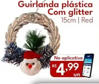 Supermercados Baklizi Guirlanda plástica Com glitter oferta