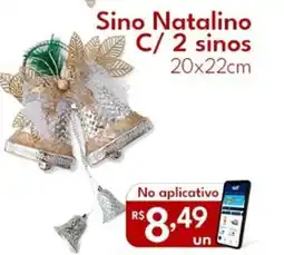 Supermercados Baklizi Sino Natalino C/ 2 sinos oferta