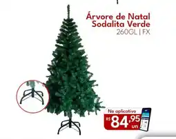 Supermercados Baklizi Árvore de Natal Sodalita Verde oferta