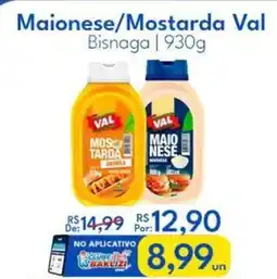 Supermercados Baklizi Maionese/Mostarda Val Bisnaga oferta
