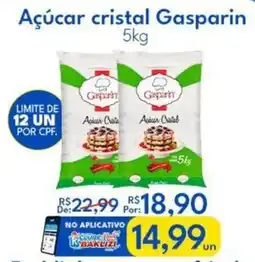 Supermercados Baklizi Açúcar cristal Gasparin oferta