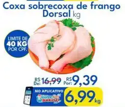 Supermercados Baklizi Coxa sobrecoxa de frango Dorsal oferta