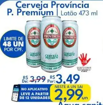 Supermercados Baklizi Cerveja Província P. Premium Latão oferta