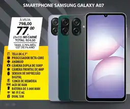 Lojas Cem Smartphone samsung galaxy a07 oferta