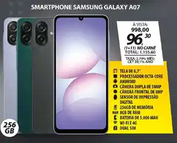 Lojas Cem Smartphone samsung galaxy a07 oferta