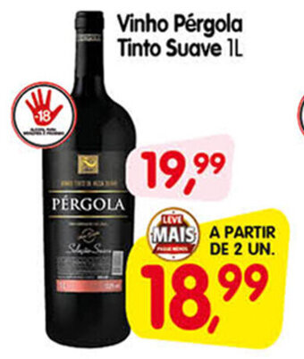 Cercadão Vinho Pergola Tinto Suave 1L oferta