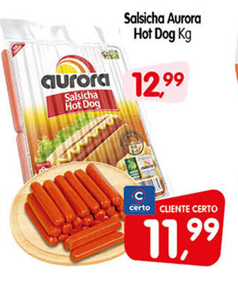 Cercadão Salsicha Aurora Hot Dog 1kg oferta