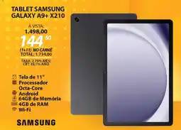 Lojas Cem Tablet samsung galaxy a9+ x210 oferta