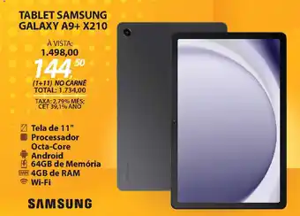 Tablet samsung galaxy a9+ x210