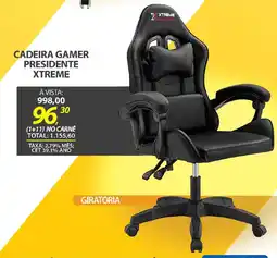 Lojas Cem Cadeira gamer presidente xtreme oferta