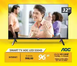 Lojas Cem Smart tv aoc led s5045 oferta