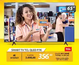 Lojas Cem Smart tv tcl qled p7k oferta
