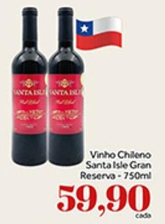 Shibata Supermercados Vinho Chileno Santa Isle Gran Reserva 750ml oferta