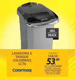 Lojas Cem Lavadora e tanque colormaq lct6 oferta