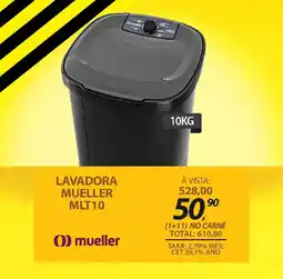 Lojas Cem Lavadora mueller mlt10 oferta