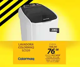 Lojas Cem Lavadora colormaq lcs20 oferta