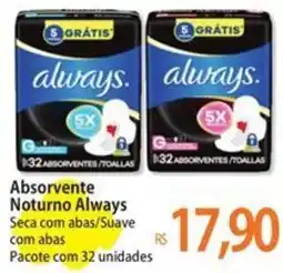 Atacadão Absorvente Noturno Always oferta