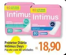 Atacadão Protetor Diário Intimus Days oferta