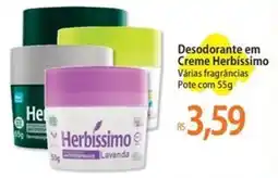 Atacadão Desodorante em Creme Herbíssimo oferta