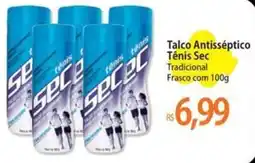 Atacadão Talco Antisséptico Tênis Sec Tradicional Frasco oferta