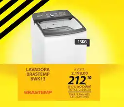 Lojas Cem Lavadora brastemp bwk13 oferta