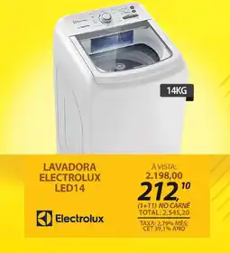 Lojas Cem Lavadora electrolux led14 oferta