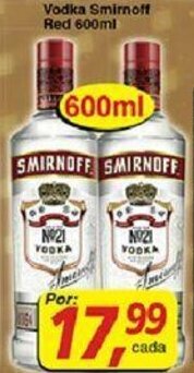 Supermercados Guanabara Vodka Smirnoff Red 600ml oferta