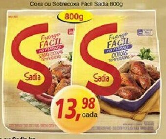 Supermercados Guanabara Coxa ou Sobrecoxa Facil Sadia 800g oferta