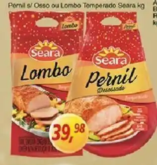 Supermercados Guanabara Pernil s/ Osso ou Lombo Temperado Seara 1kg oferta