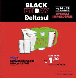 Deltasul Nadır. Conjunto de Copos 6 Peças oferta