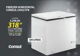 Lojas Cem Freezer horizontal consul cha31fb oferta